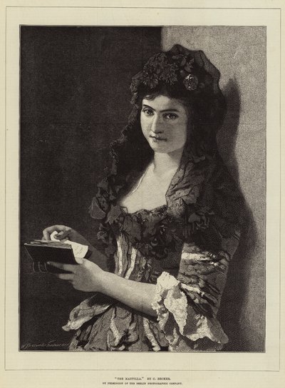 The Mantilla by Carl Ludwig Friedrich Becker